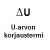 U-arvon korjaustermi